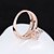 cheap Rings-Women&#039;s Statement Ring Golden Silver Statement Vintage Fashion Wedding Party Jewelry / Crystal