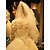 olcso Menyasszonyi fátyol-Egykapcsos Csipke szegély Menyasszonyi fátyol Könyékig érő fátylak val vel Hímzés Csipke / Tüll / Angyal / Vízesés szabású
