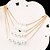 abordables Collier-Colliers Fantaisie Collier multi-rang Femme Multirang Perle Blanc Européen Mode Multicouches Grand-mère Blanc Colliers Tendance Bijoux pour Quotidien Décontracté