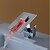 Недорогие Смесители для раковины в ванной-Современный По центру Водопад LED Керамический клапан Одной ручкой одно отверстие Хром, Ванная раковина кран