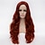 Χαμηλού Κόστους Περούκες μεταμφιέσεων-μαύρη περούκα χήρας cosplay περούκα συνθετική περούκα βαθύ κυματάκι περούκα βαθύ κυματάκι μακριά συνθετικά μαλλιά γυναικείο πλαϊνό μέρος κόκκινο