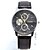 cheap Dress Classic Watches-Men&#039;s Wrist Watch Quartz Leather Black / Brown Casual Watch Analog Charm - Black Brown One Year Battery Life / KC 377A