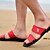 cheap Men&#039;s Slippers &amp; Flip-Flops-Men&#039;s Slippers &amp; Flip-Flops Casual Walking Shoes Latex Black Red Brown Summer / EU40