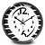 お買い得  モダンデザイン壁時計-コンテンポラリー その他 壁時計,円形 メタル 屋内/屋外 クロック