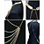 cheap Body Jewelry-Belly Body Chain Body Chain Ladies Tassel European Women&#039;s Body Jewelry For Party Daily Tassel Fringe Gold Plated Yellow Gold Golden / Harness Necklace