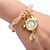 baratos Relógios de Pulseira-Mulheres Relógio de Moda Bracele Relógio Quartzo Dourada / Analógico Casual Elegante - Branco