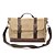 cheap Crossbody Bags-Men&#039;s Canvas Satchel Solid Colored Black / Brown / Khaki / Messenger