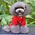 cheap Dog Clothes-Dog Hoodie American / USA Dog Clothes Black Red Rose Costume Cotton S M L XL XXL