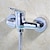 economico Rubinetti per vasca da bagno-Set combinato di rubinetti per sistema doccia in ottone, rubinetti miscelatori per vasca e vasca a parete con valvola in ceramica per doccia cromata con acqua calda e fredda