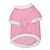 abordables Ropa para perro-Gato Perro Camiseta Flores Botánica Moda Ropa para Perro Transpirable Rosa Disfraz Algodón XS S M L