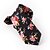 preiswerte Herrenmode Accessoires-schwarze Blumen dünne Krawatten Baumwolle