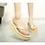 cheap Women&#039;s Slippers &amp; Flip-Flops-Women&#039;s Slippers &amp; Flip-Flops Summer Flip Flops Polyester Casual Wedge Heel Others Black White