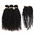abordables Un paquete de cabello-Trama del pelo con cierre Cabello Brasileño Rizado rizado 4 Piezas los tejidos de pelo