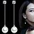 cheap Earrings-Women&#039;s Pearl Drop Earrings Ladies Simple Style Elegant Bridal Pearl Imitation Pearl Earrings Jewelry Silver For Wedding Party Daily Masquerade Engagement Party Prom