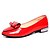 cheap Women&#039;s Flats-Women&#039;s Shoes Patent Leather Spring / Summer Comfort Low Heel / Crystal Heel Bowknot White / Black / Red
