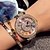 preiswerte Damenuhren-Damen Uhr Modeuhr Quartz Japanischer Quartz Edelstahl Silber / Rotgold Armbanduhren für den Alltag Analog Glanz Silber Rotgold