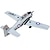 billige Fjernstyrede fly-T28 Trojan 5KN 2.4G 1: 8 RC Fly 50 km / t Noget Samling Nødvendigt