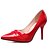 olcso Női magas sarkú cipők-Magassarkú-Stiletto-Női cipő-Magassarkúak-Alkalmi-PU-Fekete / Piros / Narancssárga / Vörös / Sötétvörös / Mustár