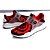 זול סניקרס לגברים-גברים נעלי ספורט נוחות טול אביב קיץ סתיו קזו&#039;אל הליכה נוחות עקב שטוח שחור אדום כחול