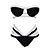 זול קוספליי שחייה-לוליטה להתלבש ניילון בגדי ים Cosplay וינטאג&#039; ללא שרוולים