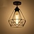 abordables Plafonniers-1 lumière 20 cm (7,8 pouces) Mini style plafonnier lanterne en métal Finitions peintes rétro 110-120V / 220-240V / E26 / E27
