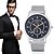 cheap Watches-Men&#039;s Fashion Round Wristwatches Glass Analog Quartz Watch Casual Business Style Relogio Masculino