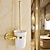 cheap Bath Accessories-Toilet Brush Holder / Polished Brass / Wall Mounted /20*10*37 /Brass /Antique /20 10 0.377