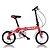 cheap Bikes-Folding Bike Cycling 7 Speed 14 Inch V Brake Air Suspension Fork Monocoque Ordinary / Standard Aluminium Alloy