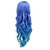 abordables Perruques de déguisement-Perruque Synthétique Ondulation naturelle Ondulation naturelle Perruque Cheveux Synthétiques Femme Bleu