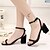 cheap Women&#039;s Sandals-Women&#039;s Shoes Chunky Heel Open Toe Sandals Dress / Casual Black / Blue / Pink / Beige