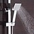 abordables Grifos de ducha-Grifo de ducha - Moderno Cromo Conjunto Central Válvula Cerámica Bath Shower Mixer Taps / Latón / Sola manija Dos Agujeros