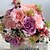 baratos Bouquets de Flores para Noiva-Bouquets de Noiva Buquês Casamento Cetim 9.84&quot;(Aprox.25cm)
