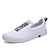 cheap Men&#039;s Slip-ons &amp; Loafers-Men&#039;s Loafers &amp; Slip-Ons Comfort Fabric Summer Casual Walking Comfort Flat Heel White Black Ruby