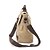 cheap Crossbody Bags-Men&#039;s Canvas Satchel Solid Colored Black / Brown / Khaki / Messenger