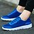 cheap Men&#039;s Athletic Shoes-Men&#039;s Sneakers Flat Heel Comfort Athletic Casual Outdoor Lace-up Tulle Walking Shoes Fall Winter Black / Blue / Gray