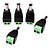 cheap Security Accessories-Connector 5PCS DC Power Male Jack to 2 Conductor Screw Down Connector for LED Light Controller for Security Systems 4*1.8*1.5cm 0.028kg