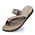 cheap Men&#039;s Slippers &amp; Flip-Flops-Men&#039;s Slippers &amp; Flip-Flops PU Summer Casual Walking Flat Heel Beige Brown