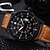 cheap Military Watches-NAVIFORCE Men&#039;s Sport Watch Military Watch Wrist Watch Japanese Quartz Leather Black / Brown 30 m Water Resistant / Waterproof Calendar / date / day Noctilucent Analog Casual - Brown Black Two Years