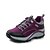 abordables Chaussures sport femme-Femme Chaussures Croûte de Cuir Printemps Eté Automne Confort Randonnée Talon Plat Lacet Pour Athlétique Violet Fuchsia