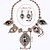 cheap Jewelry Sets-Full Crystal Necklace Earring Jewelry Set
