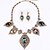 cheap Jewelry Sets-Full Crystal Necklace Earring Jewelry Set