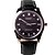 abordables Montre Classique Homme-Homme Montre Tendance Quartz Montre Décontractée Cuir Bande Noir Marron