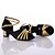 cheap Latin Shoes-Women&#039;s Latin Silk Heel Performance Customized Heel Black/Gold Customizable