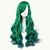 Χαμηλού Κόστους Περούκες μεταμφιέσεων-Συνθετικές Περούκες / Περούκες Στολών Σγουρά Με αφέλειες Συνθετικά μαλλιά Μαλλιά με ανταύγειες / Μαλλιά μπαλαγιάζ / Σκούρες ρίζες Περούκα Γυναικεία Μακρύ Χωρίς κάλυμμα