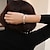 abordables Joyería religiosa-Mujer Brazaletes Moda Plata de ley Pulsera pulsera Plata Para Regalo Para trabajo Ropa Cotidiana