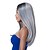 Недорогие Парик из искусственных волос без шапочки-основы-Европейский моде длинные Sythetic черный микс серый прямой парик партии для женщин