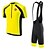 cheap Men&#039;s Clothing Sets-KEIYUEM Men&#039;s Women&#039;s Short Sleeve Cycling Jersey with Bib Shorts Summer Coolmax® Mesh Silicon Bike Bib Shorts Jersey Clothing Suit Breathable Quick Dry Back Pocket Sweat-wicking Sports Classic