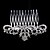お買い得  結婚式のかぶと-Pearl / Crystal / Rhinestone Hair Combs with 1 Wedding / Special Occasion / Casual Headpiece