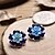 preiswerte Halsketten-DIY Schmuck blaue Blume Stil Charme