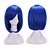 abordables Perruques de déguisement-Perruque Synthétique Ondulation Naturelle Ondulation Naturelle Perruque Cheveux Synthétiques Bleu
